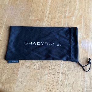 Shady Rays Sunglasses Black Scrunch Pouch Dust Bag Sunglasses Storage